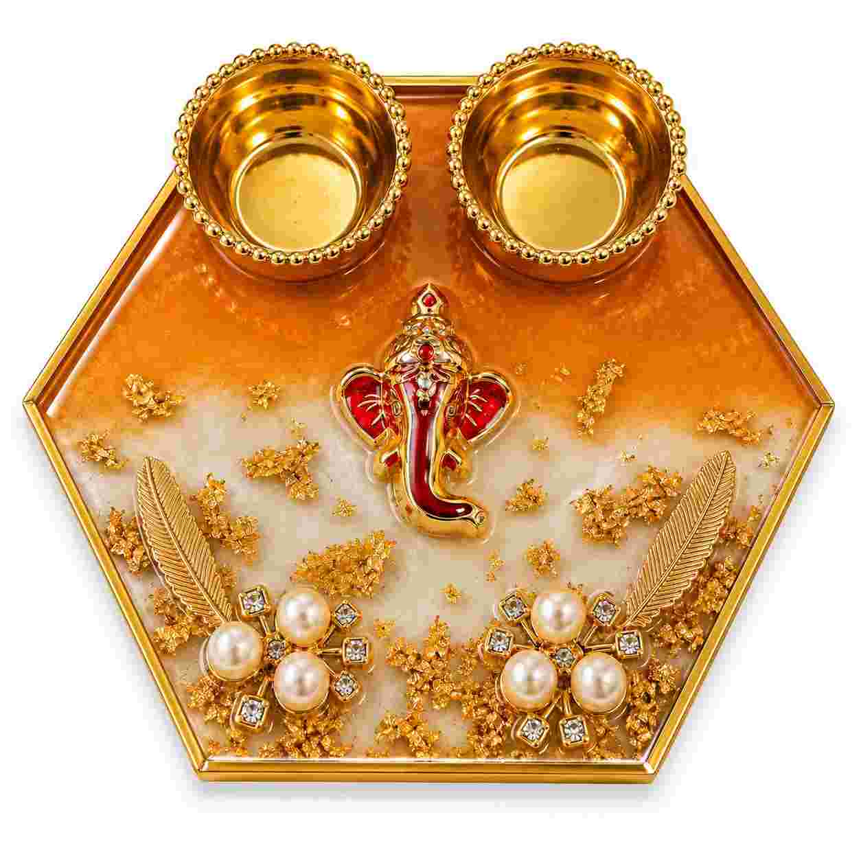Resin Mini Pooja Thali 
