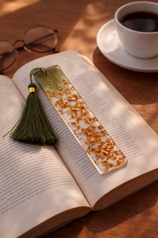 Luxury Handcrafted Resin Bookmark