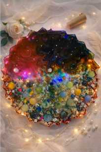 Galaxy Glow Resin Wall Art