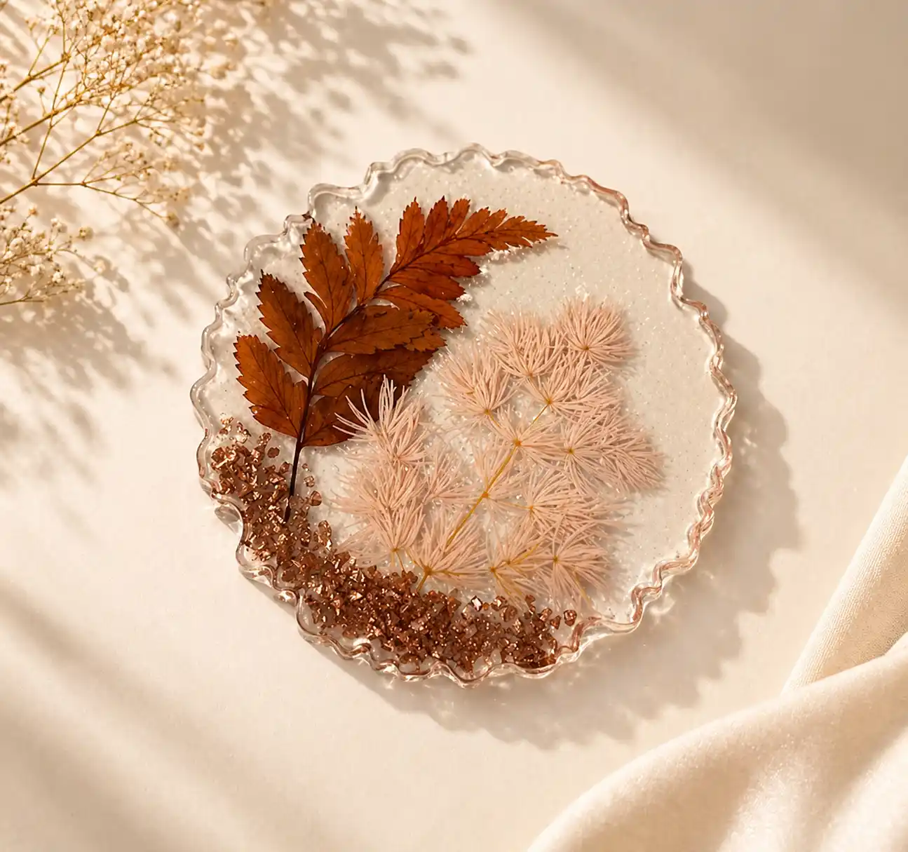 Resin Luxury Tea Coaster (6 Pcs)