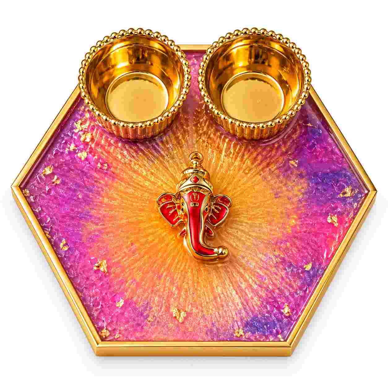 Resin Mini Pooja Thali 