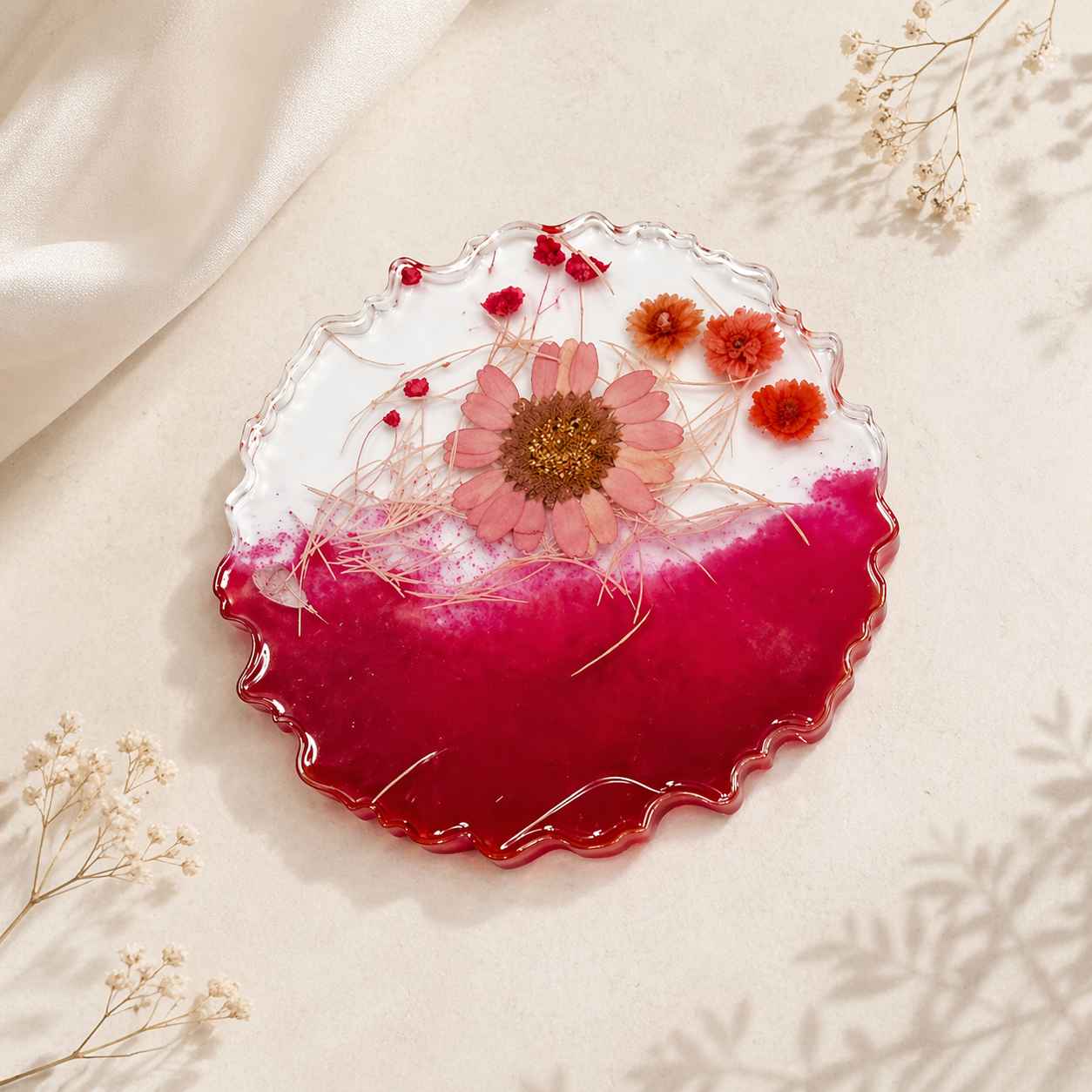 Resin Luxury Tea Coaster (6 Pcs)