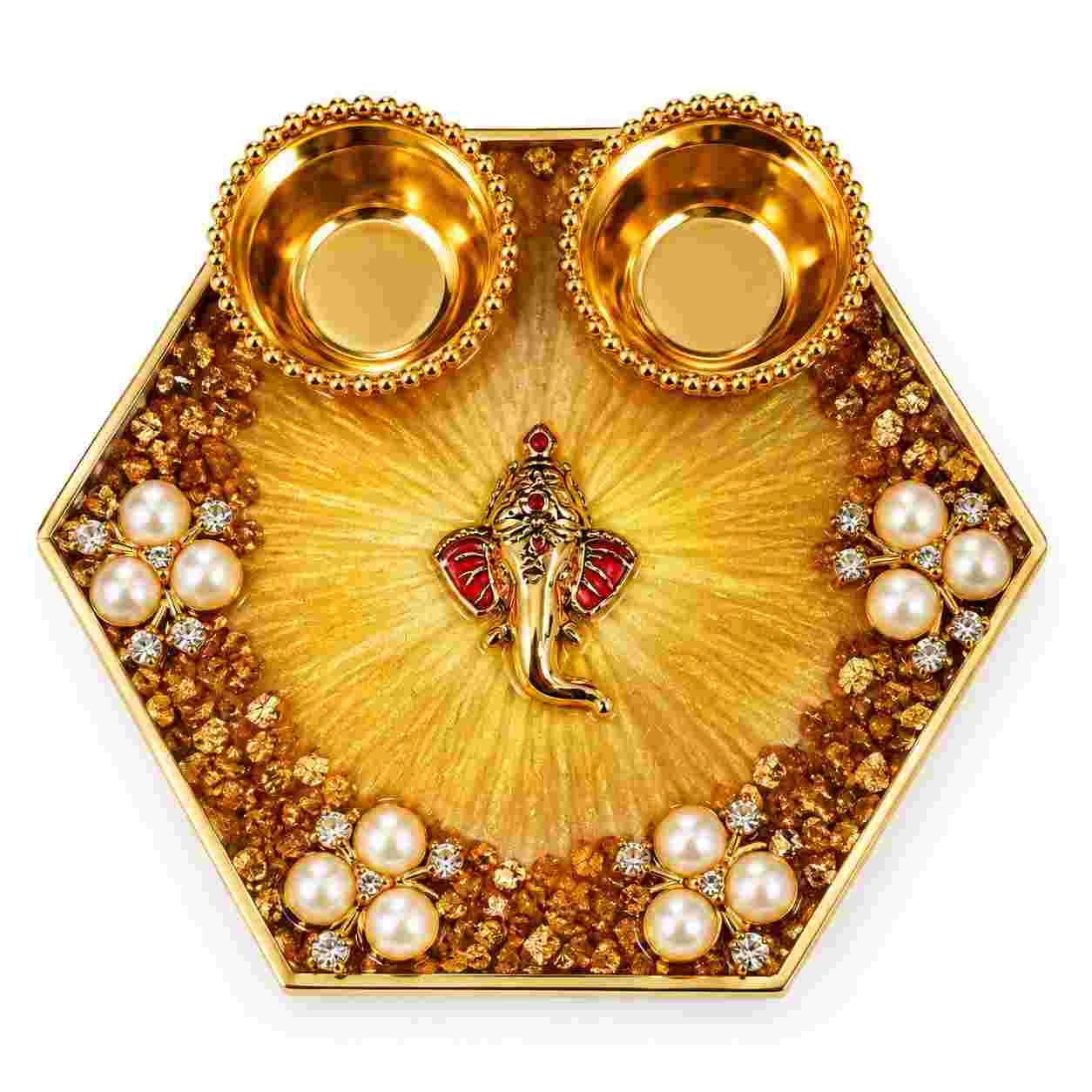 Resin Mini Pooja Thali 