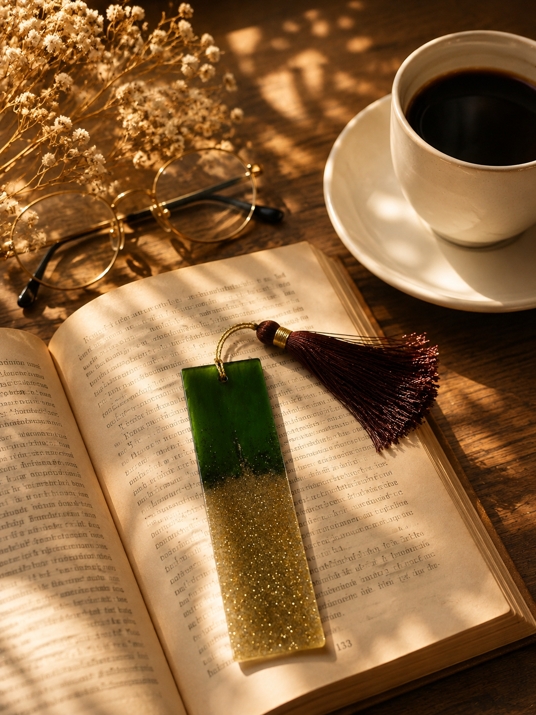 Luxury Handcrafted Resin Bookmark
