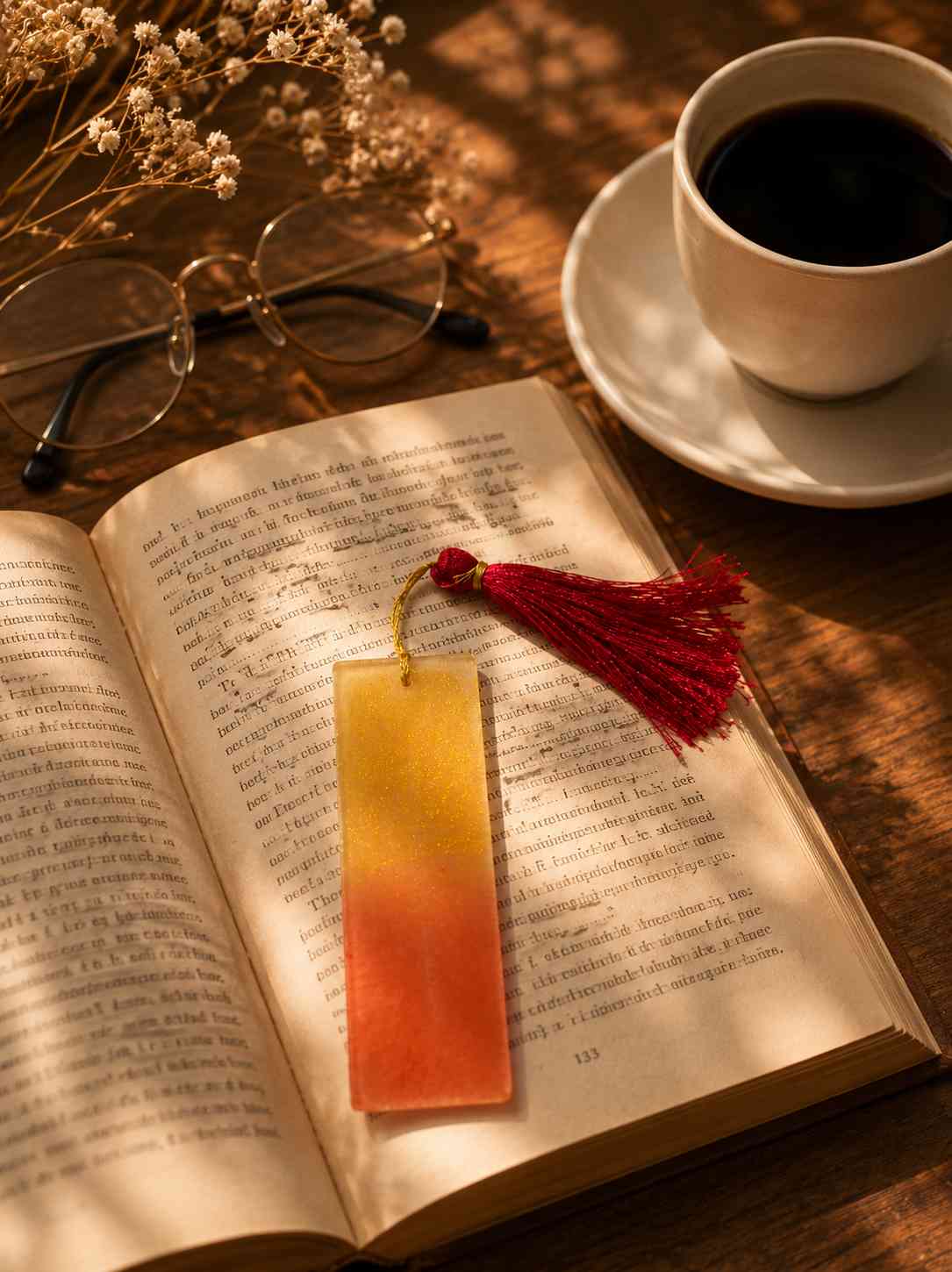 Luxury Handcrafted Resin Bookmark