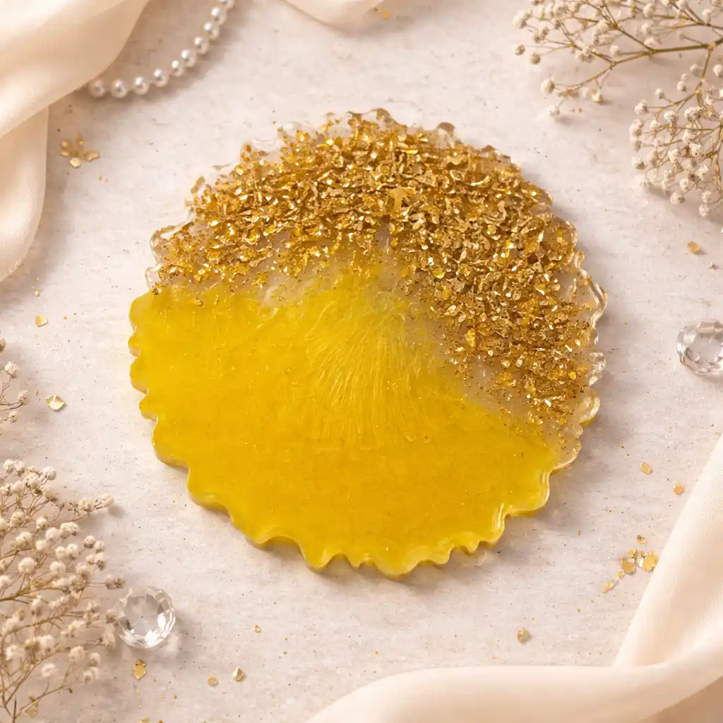 Resin Luxury Tea Coaster (6 Pcs)