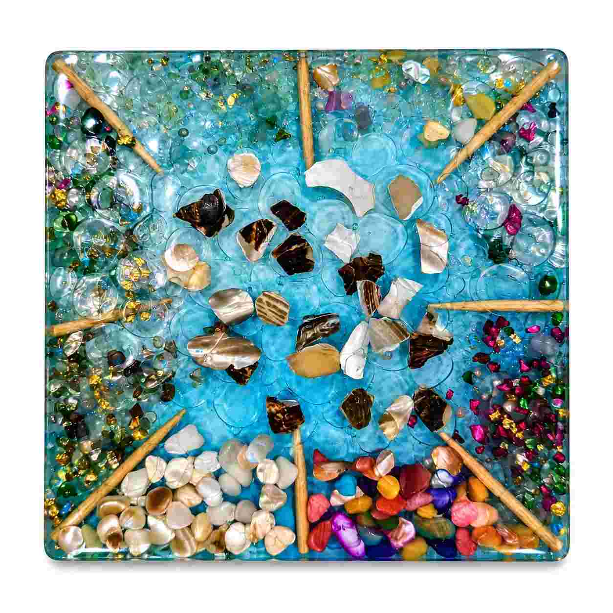 Resin Luxury Tea Coaster (6 Pcs)