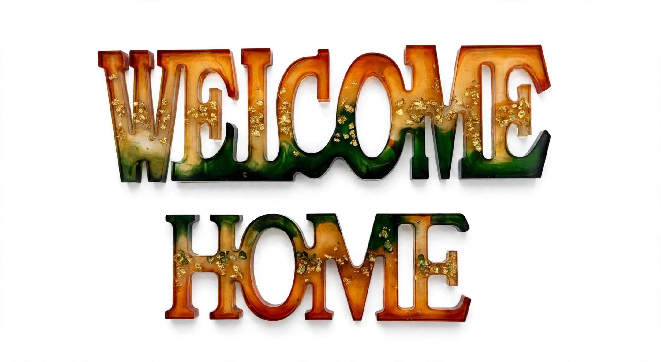 Luxury Resin HOME Door Sign