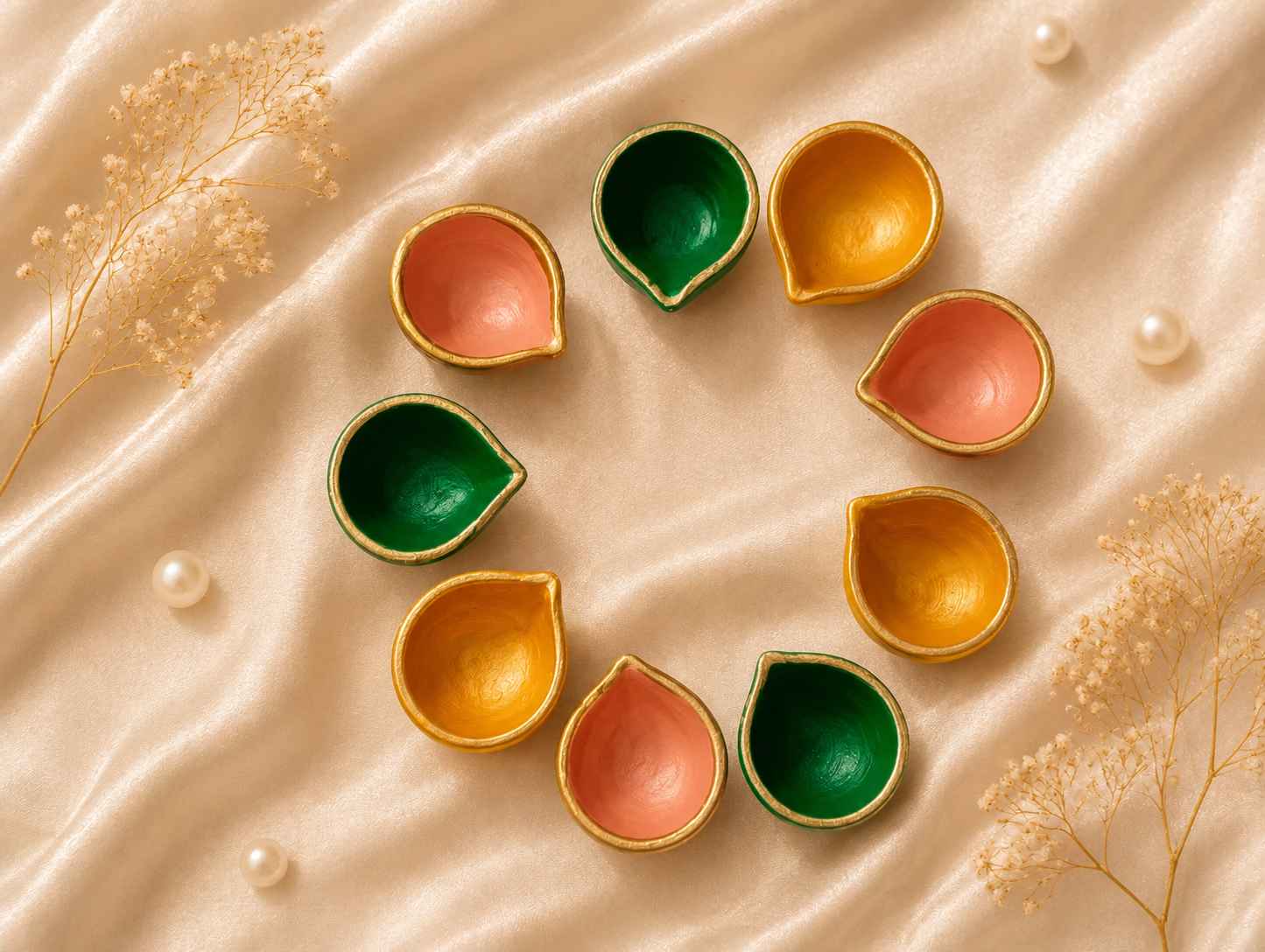 Premium Desi Diya (9 Pcs) SET
