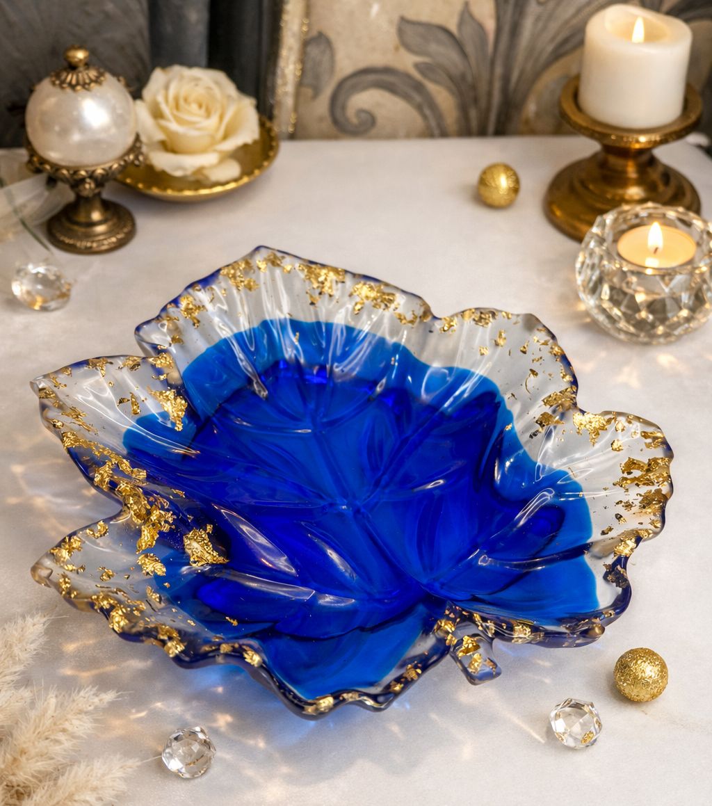 LUXURY RESIN LEAF POT