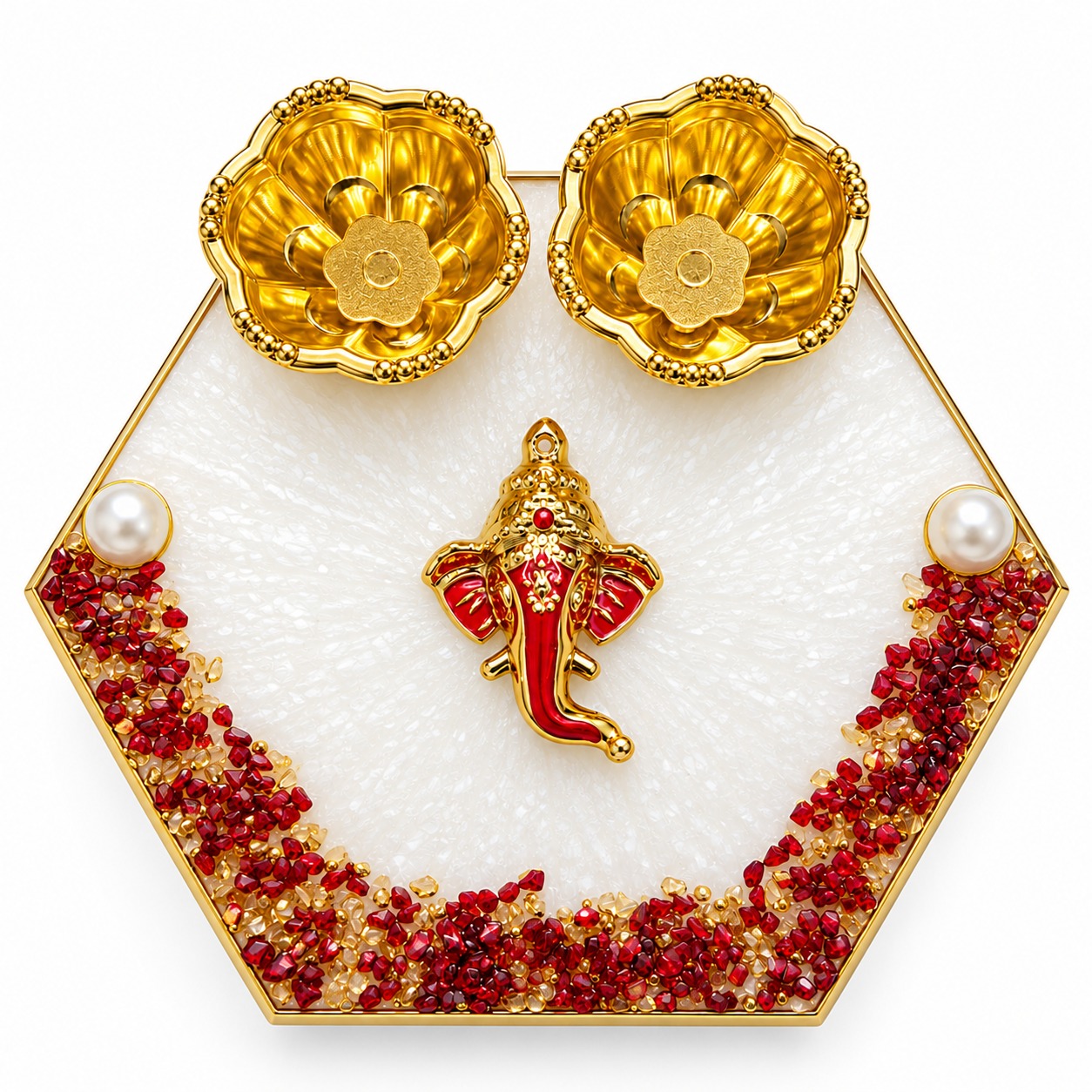 Resin Mini Pooja Thali 