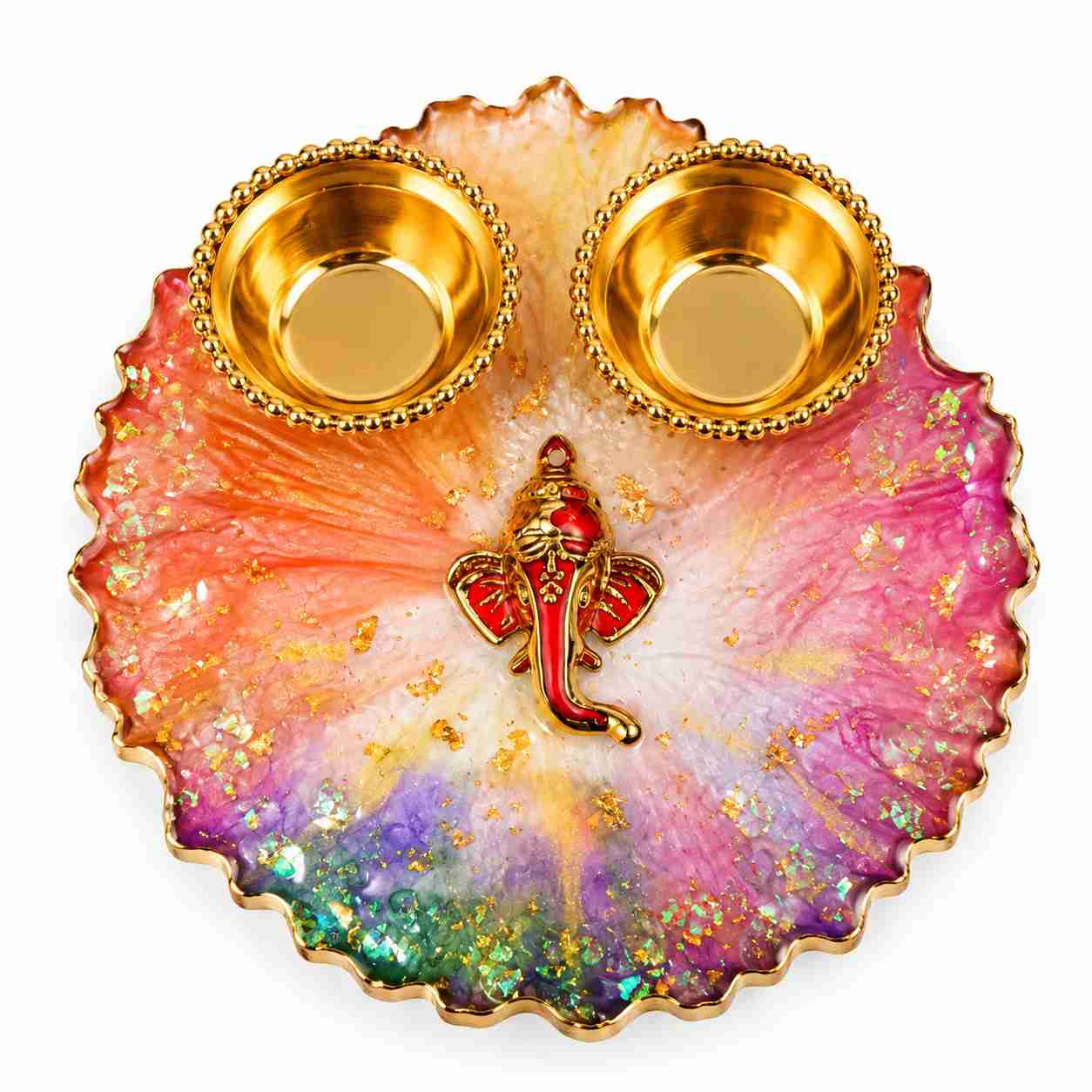 Resin Mini Pooja Thali 