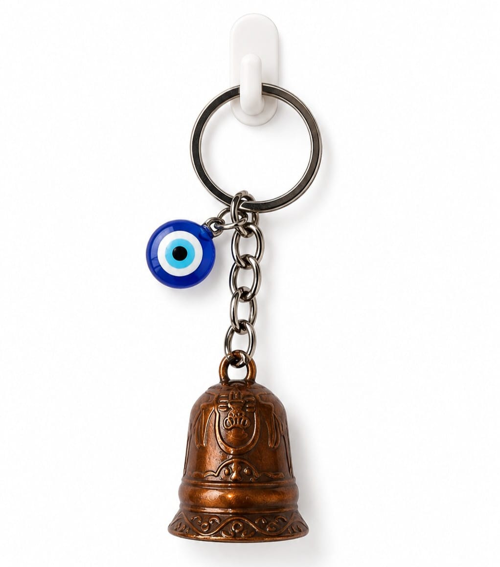Lucky Bell Evil-Eye Charm Keychain ????
