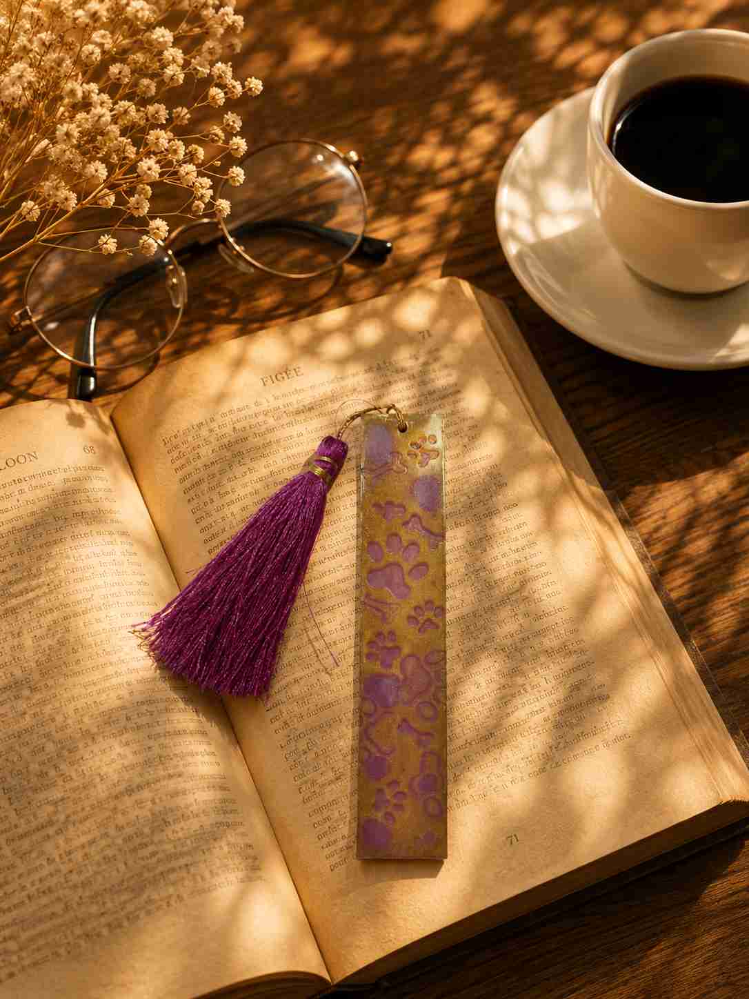 Luxury Handcrafted Resin Bookmark