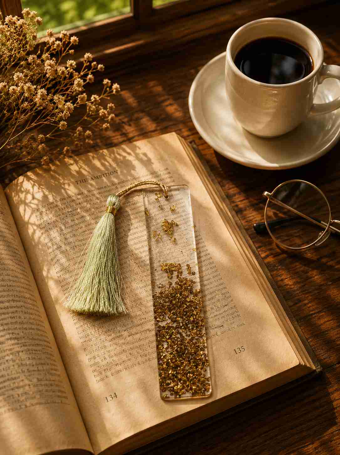Luxury Handcrafted Resin Bookmark