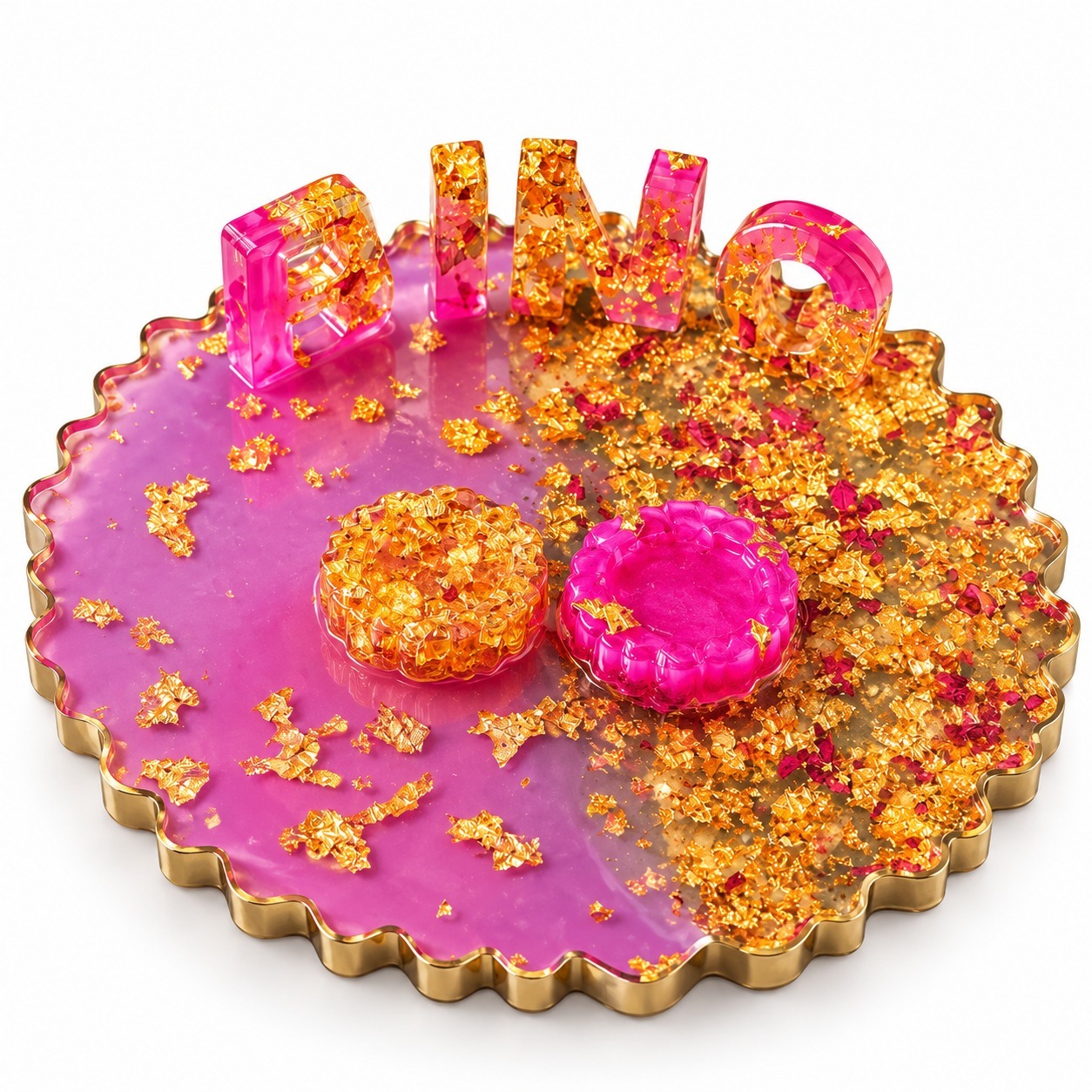 Luxury Resin Engagement Ring Platter
