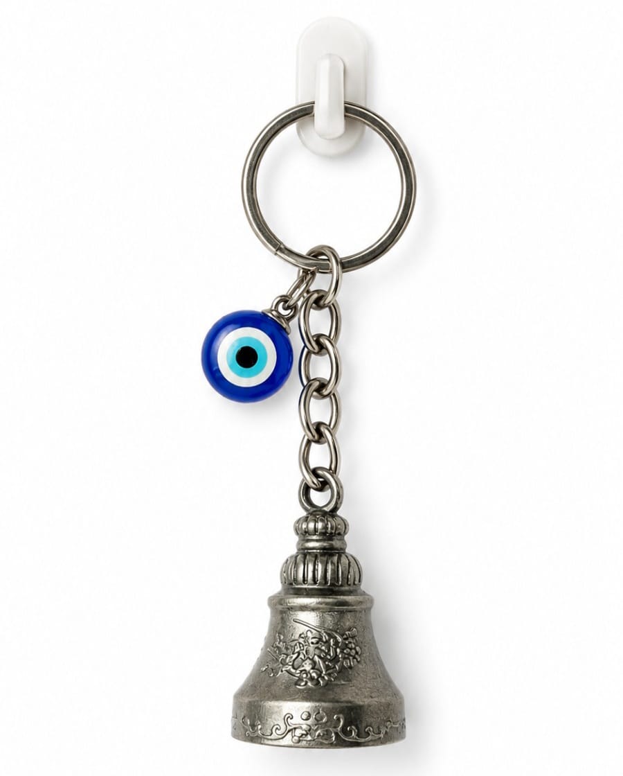 Lucky Bell Evil-Eye Charm Keychain ????