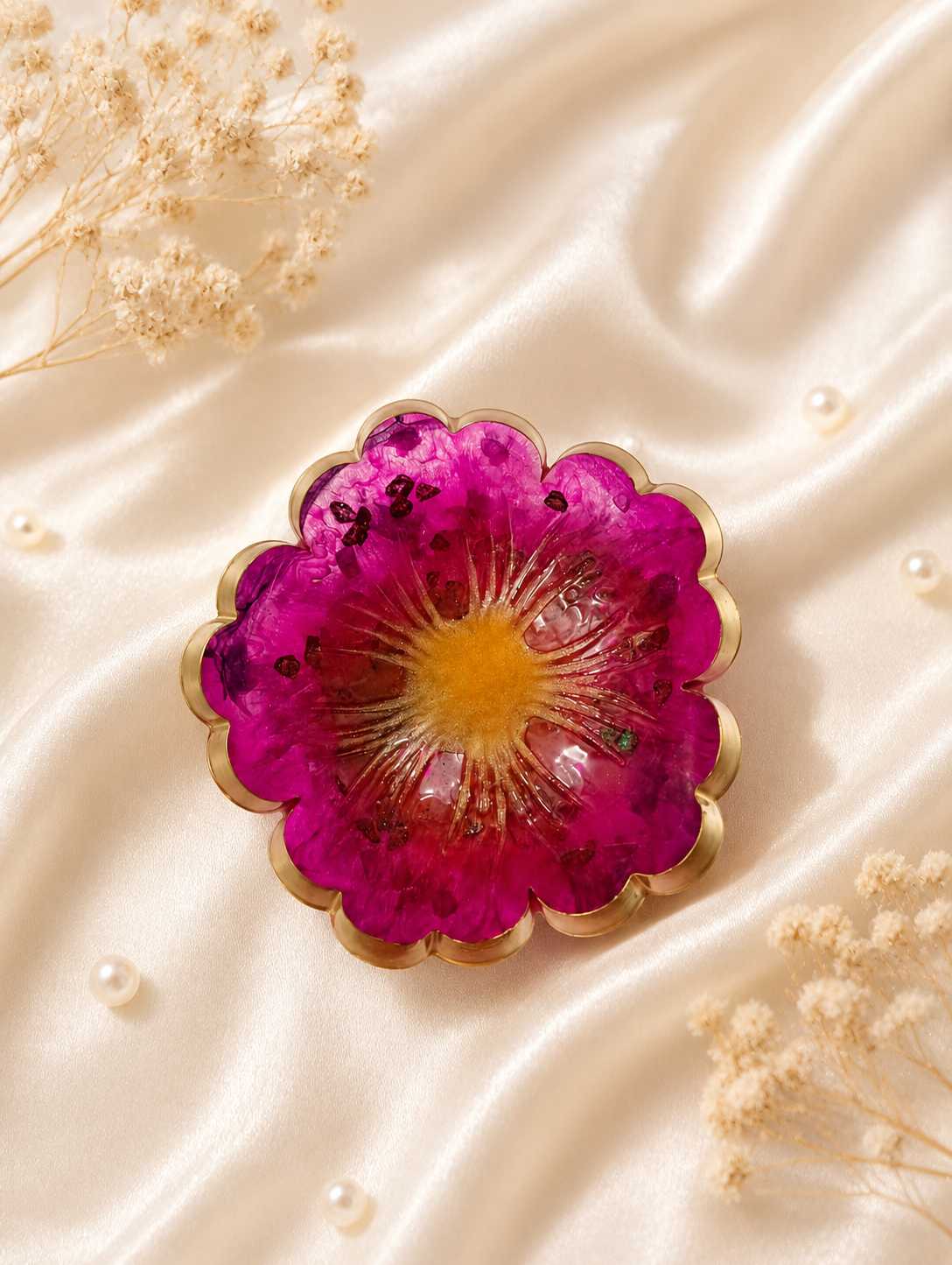 Resin Flower Bowl