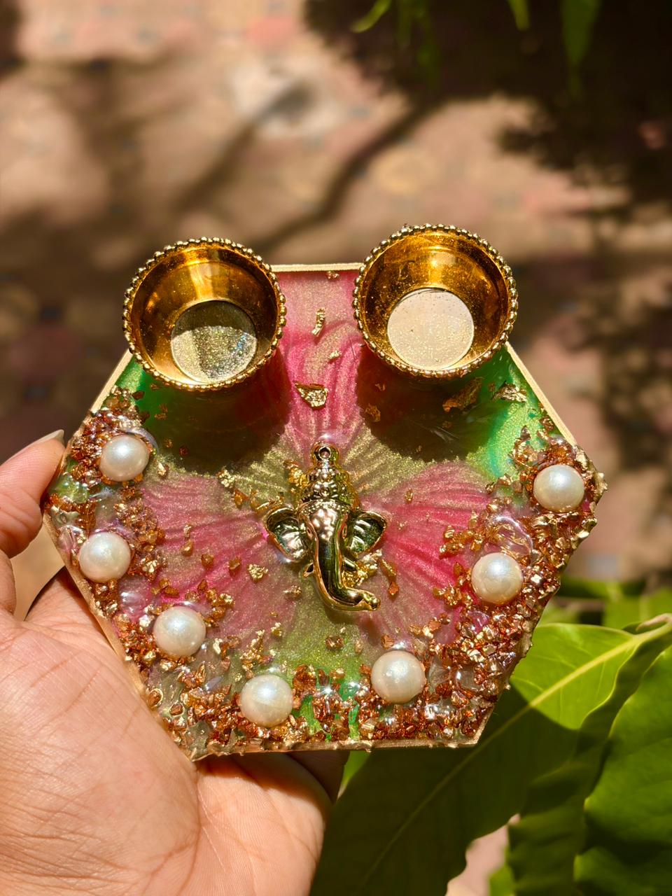 Resin Mini Pooja Thali 