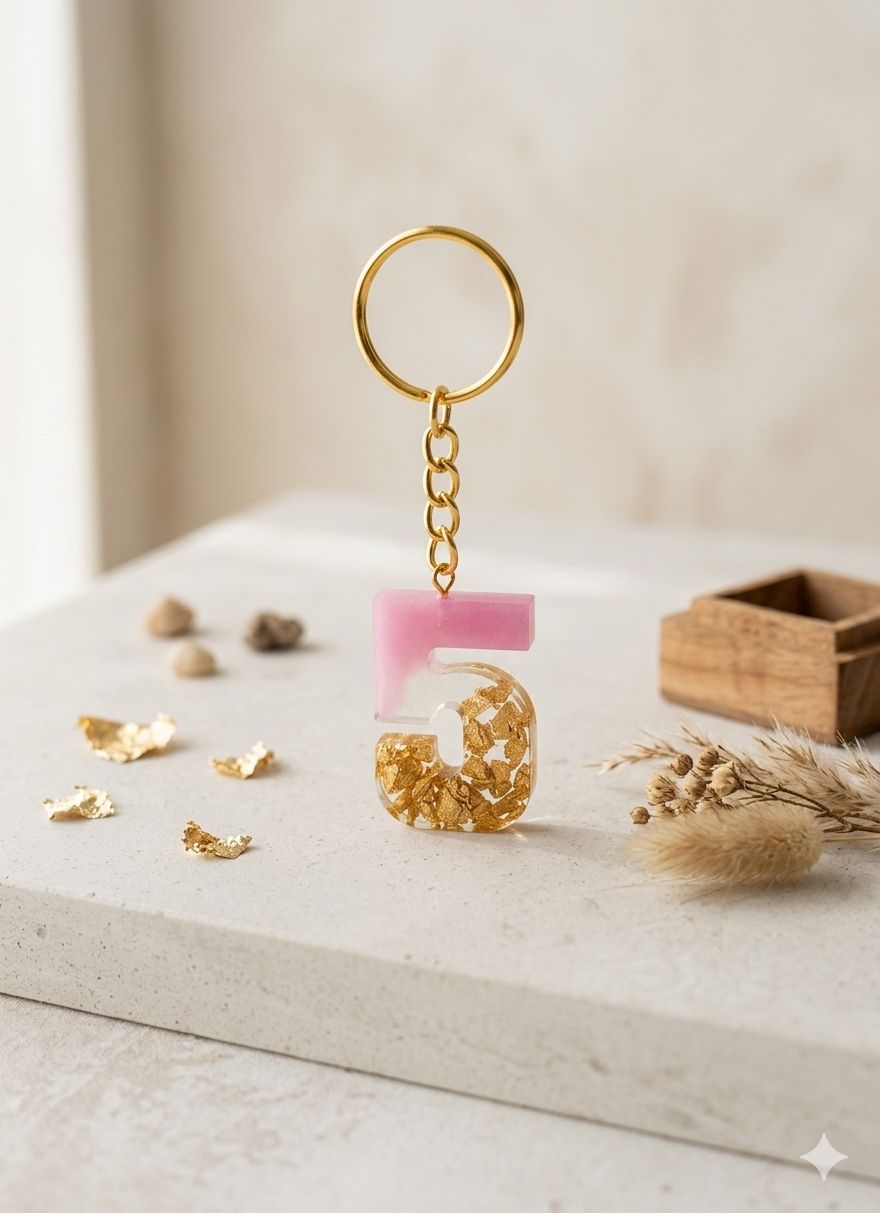 Resin Luxury Keychain