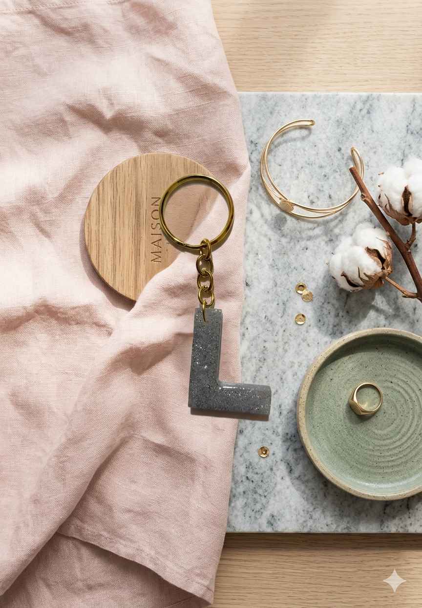 Resin Luxury Keychain