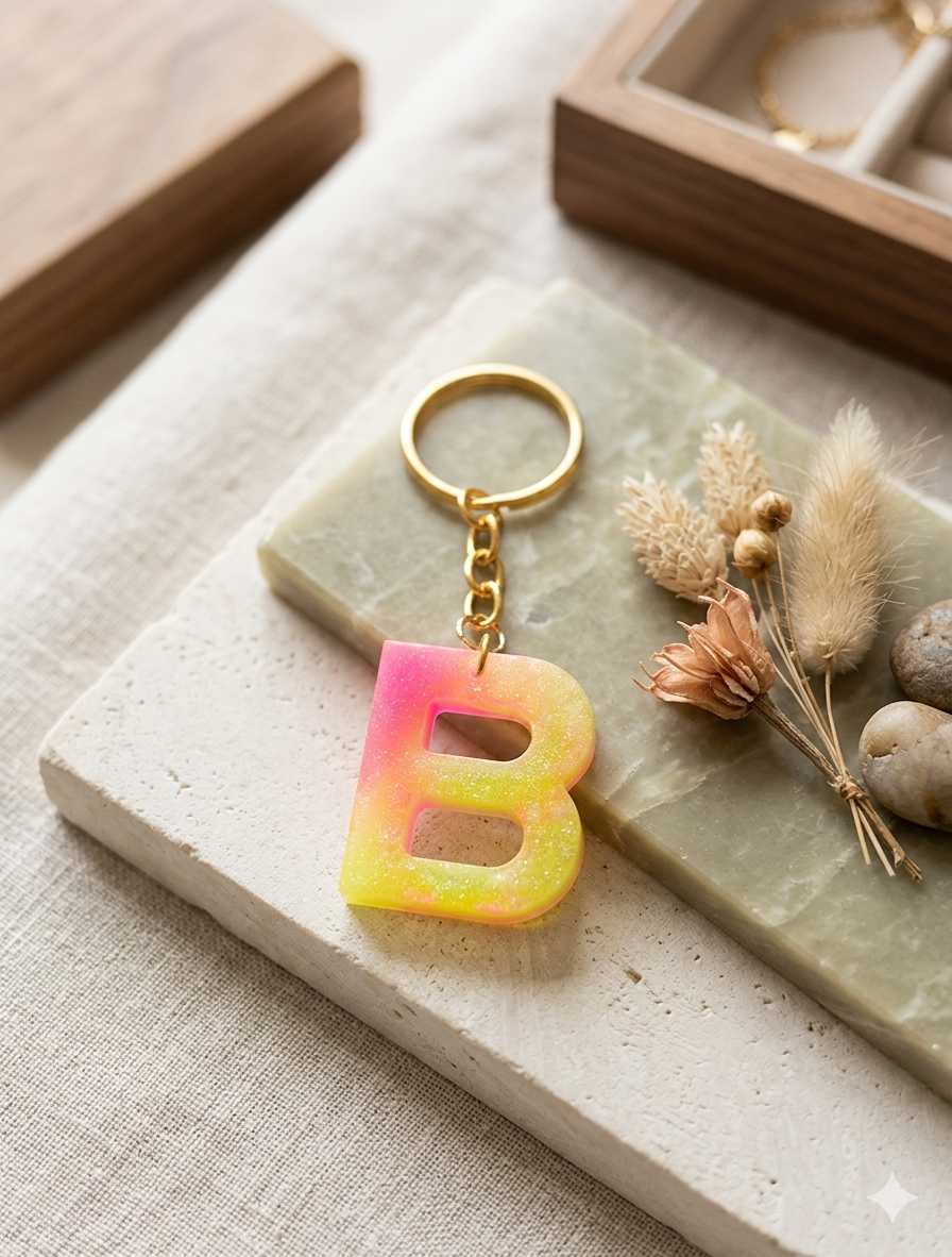 Resin Luxury Keychain