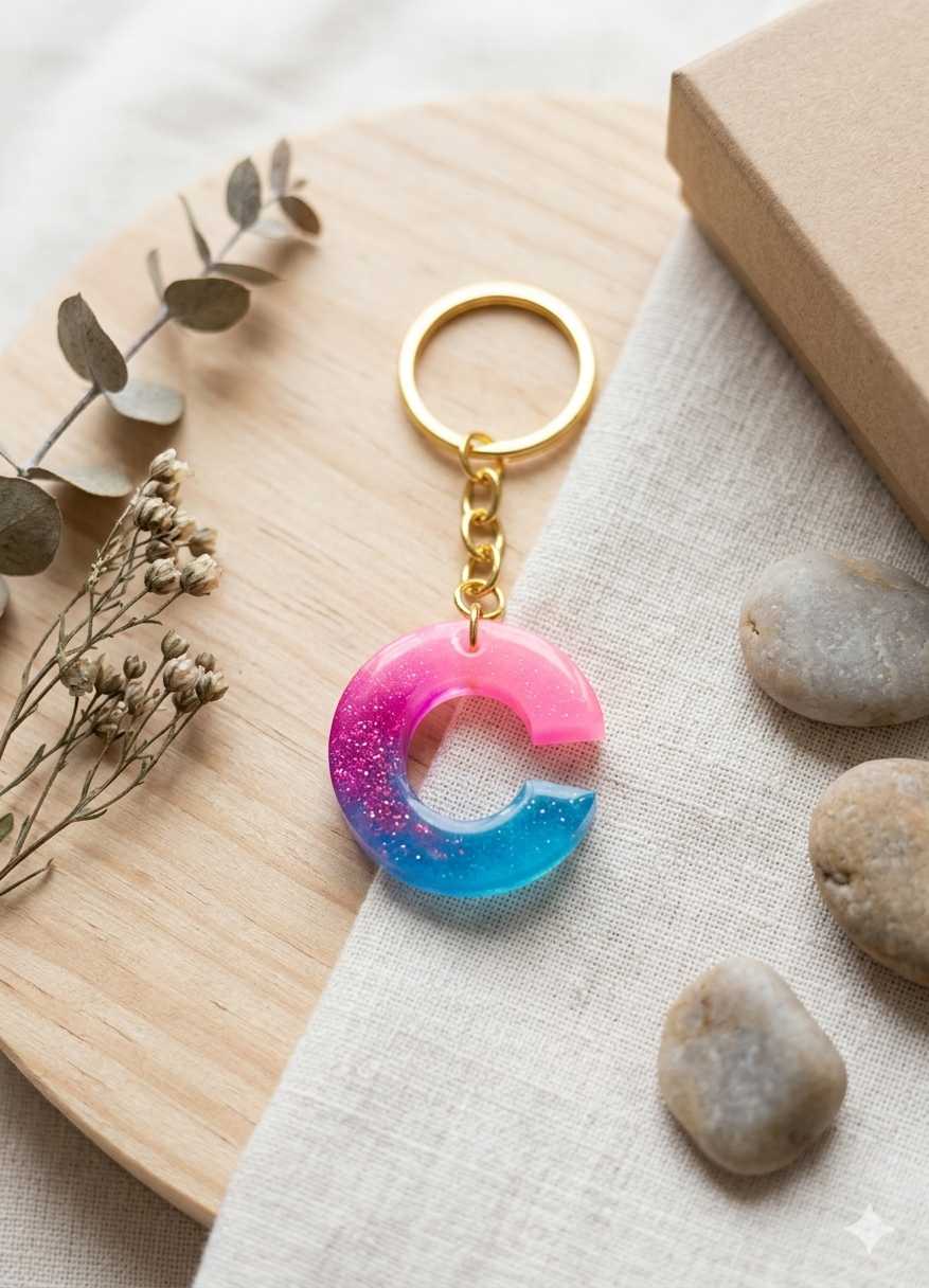 Resin Luxury Keychain