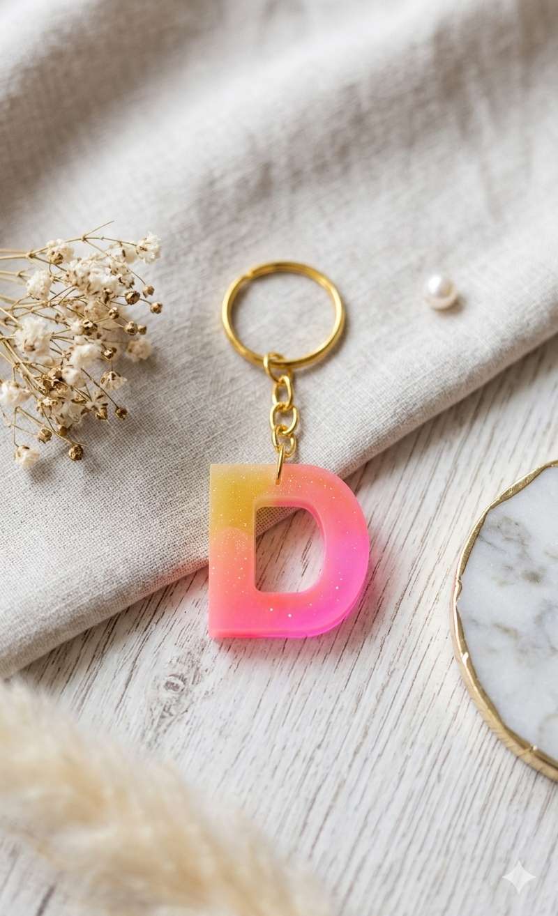 Resin Luxury Keychain