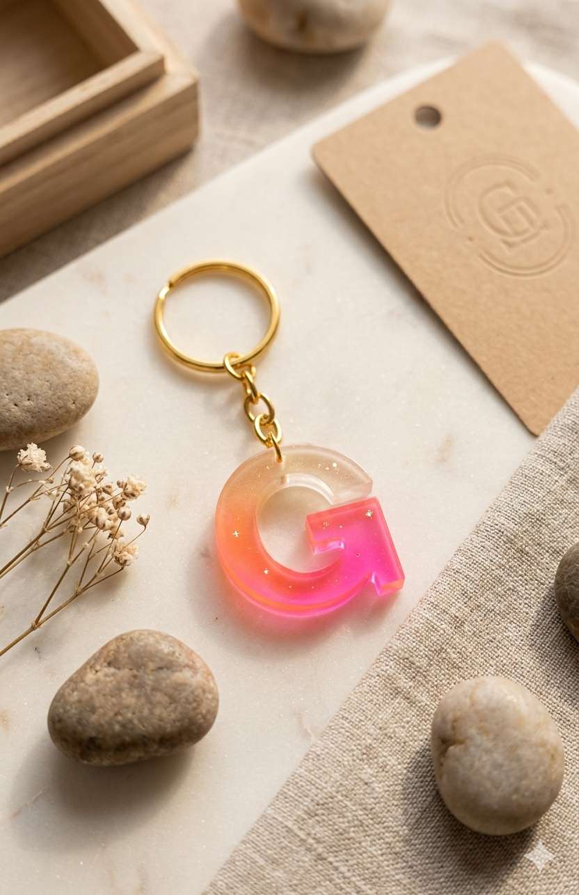 Resin Luxury Keychain