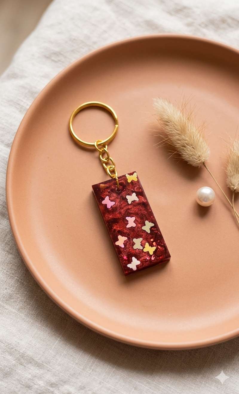 Resin Luxury Keychain