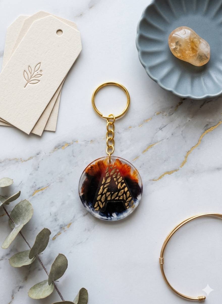 Resin Luxury Keychain