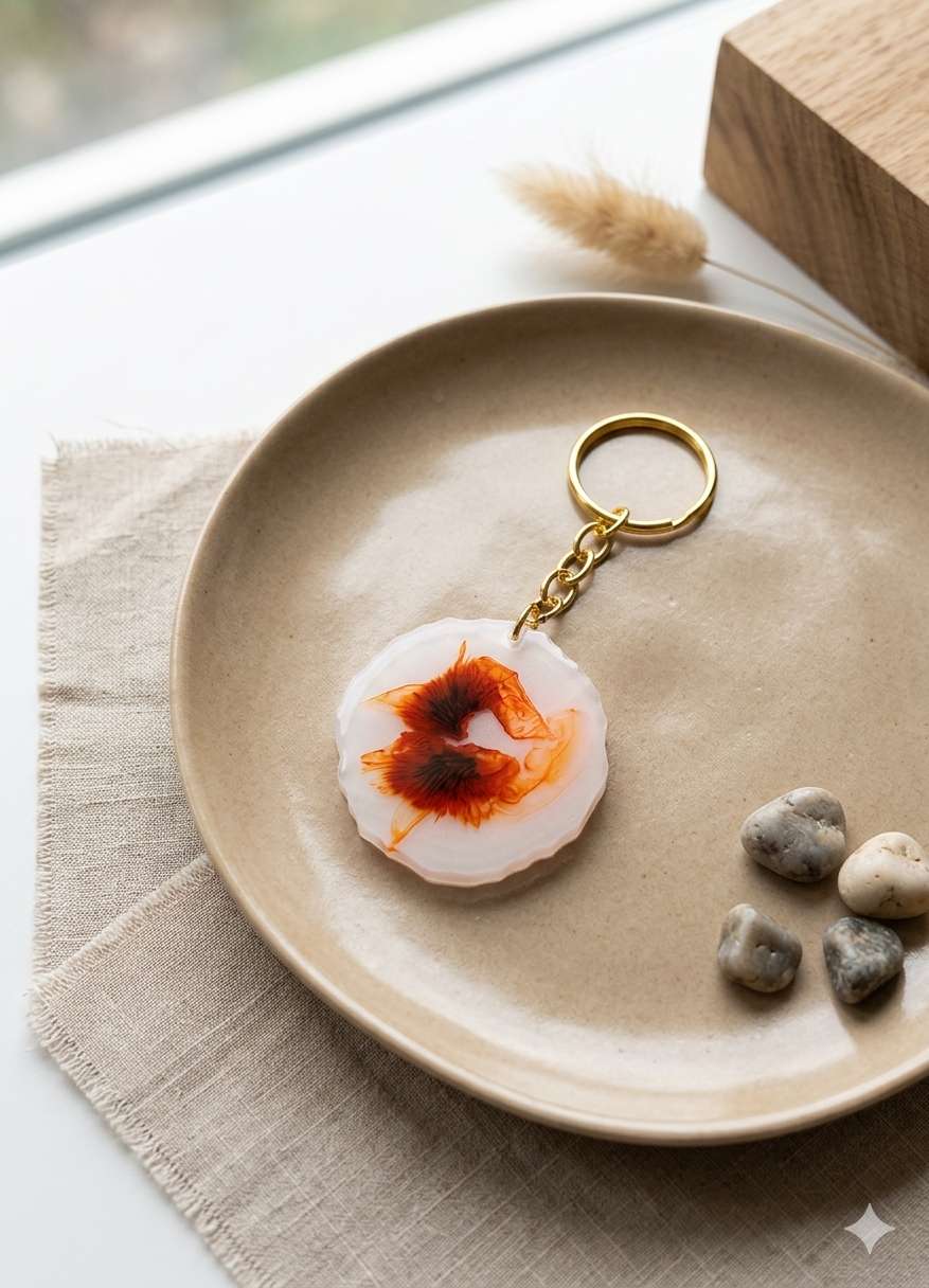 Resin Luxury Keychain