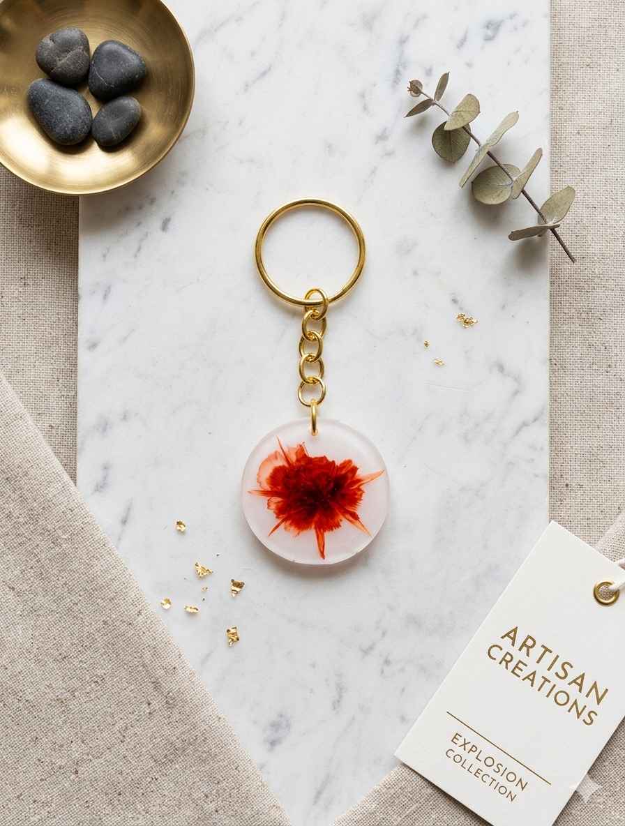 Resin Luxury Keychain