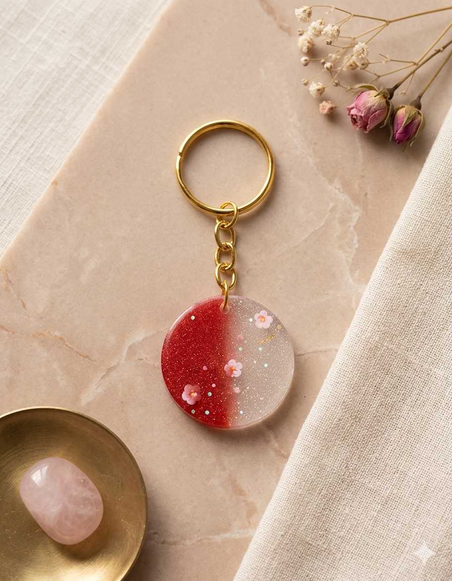 Resin Luxury Keychain