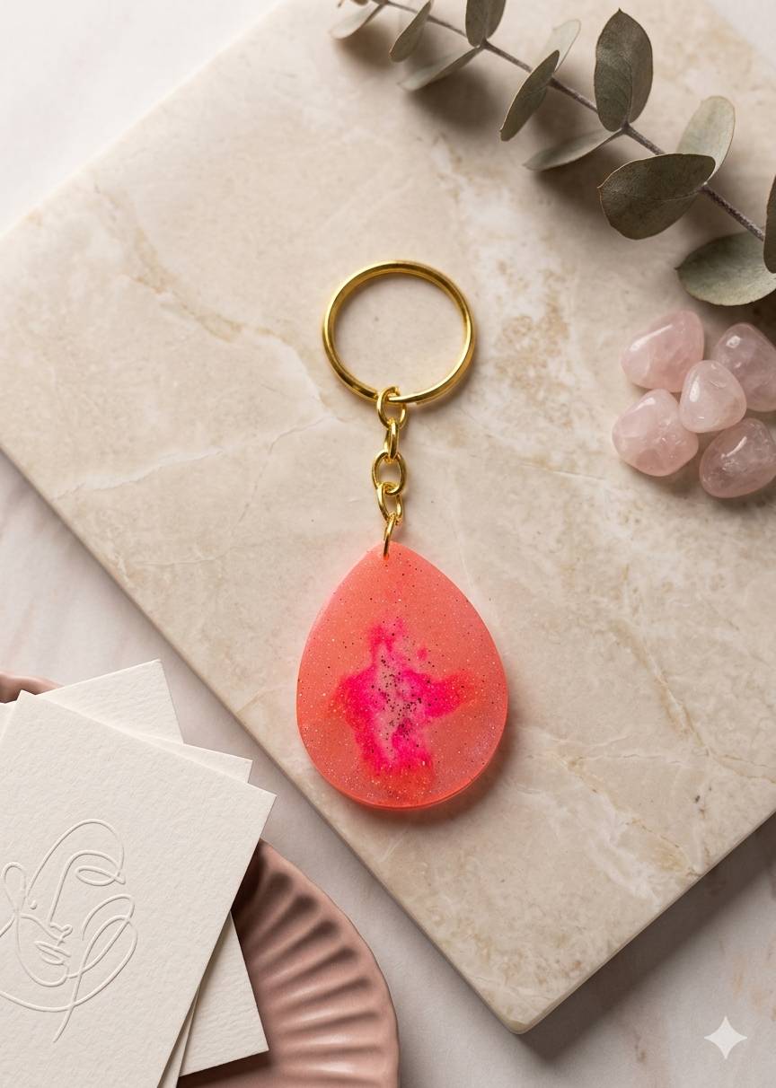 Resin Luxury Keychain