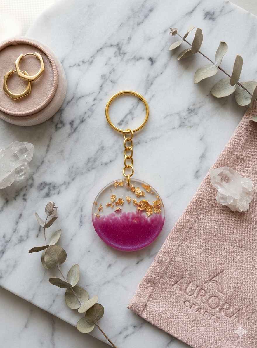 Resin Luxury Keychain