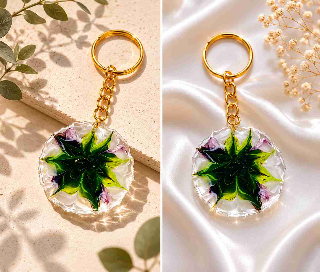 Resin Luxury Keychain