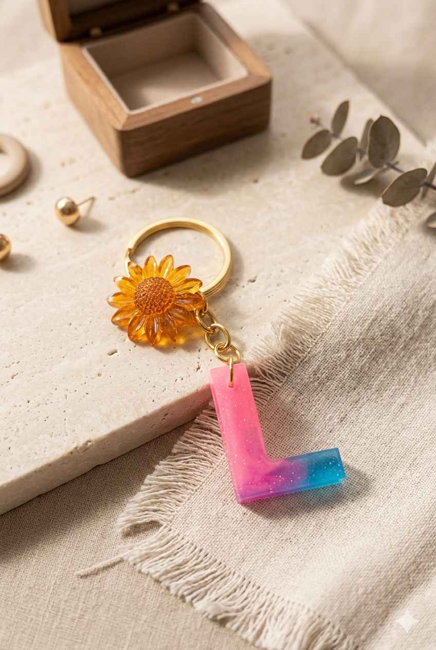 Resin Luxury Keychain
