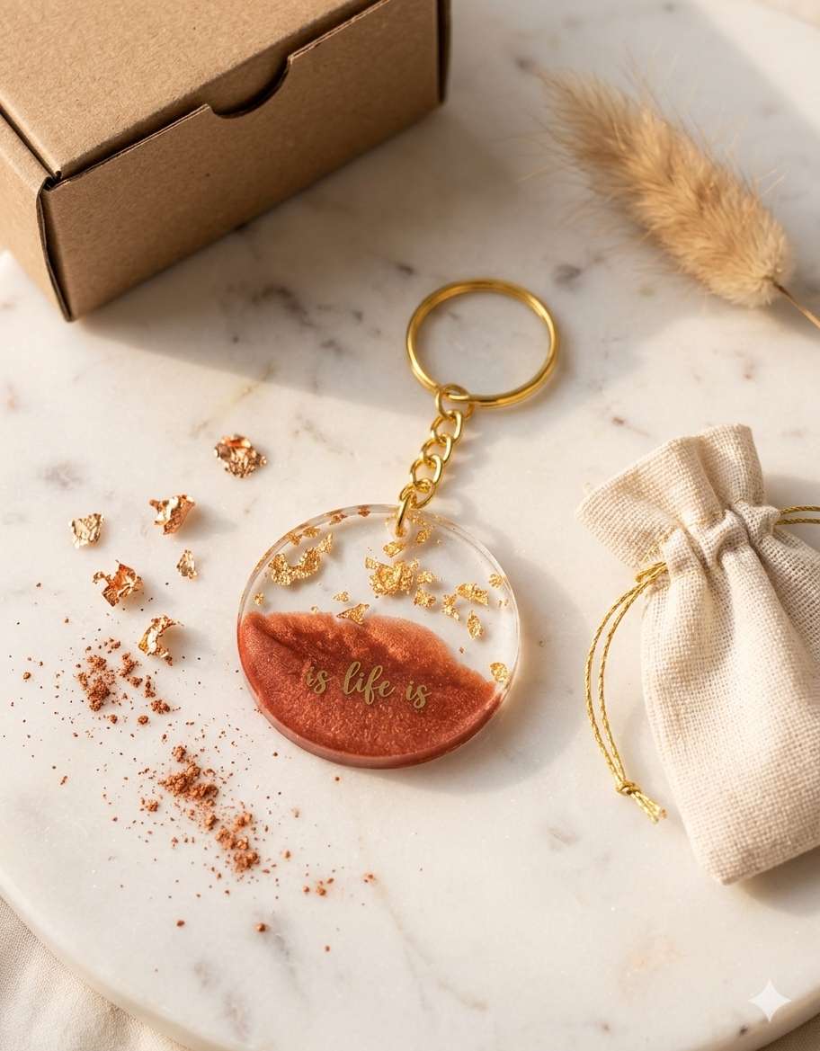 Resin Luxury Keychain