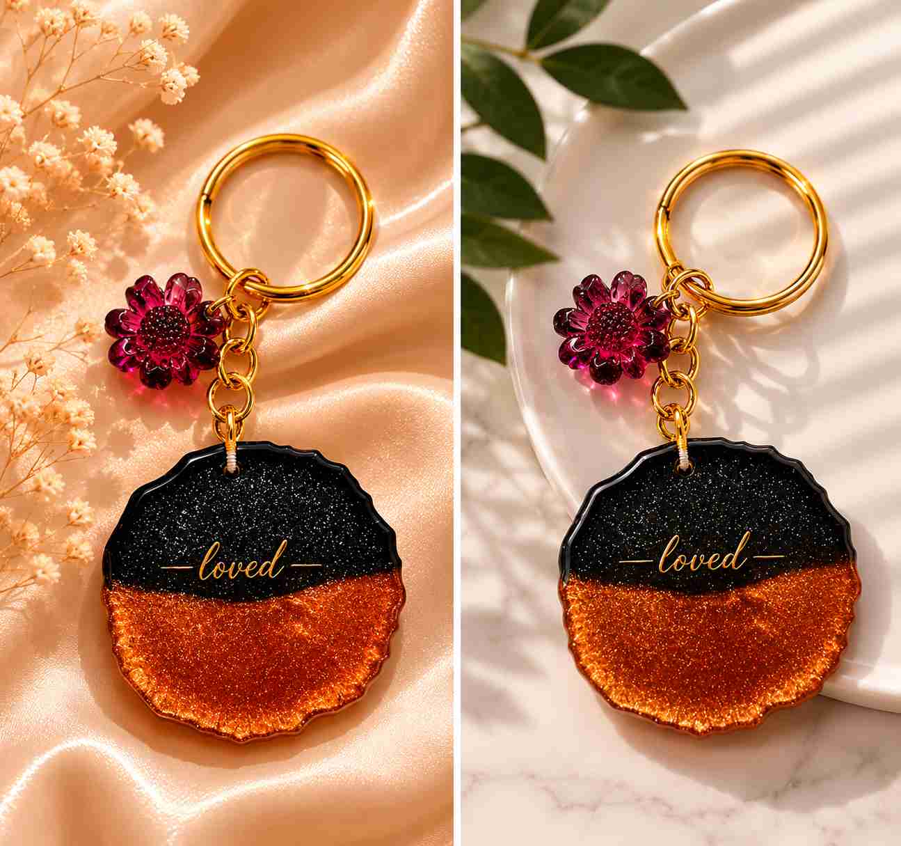 Resin Luxury Keychain