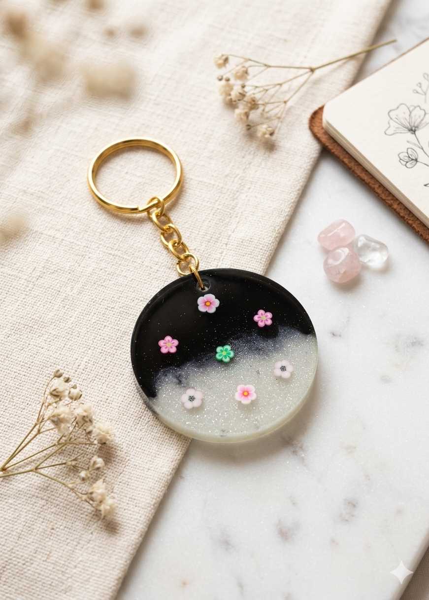Resin Luxury Keychain