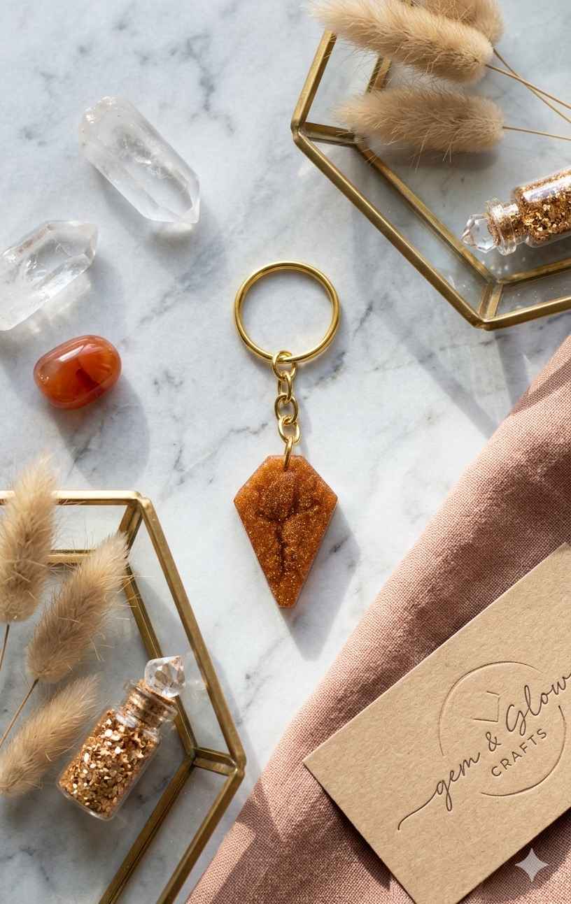 Resin Luxury Keychain