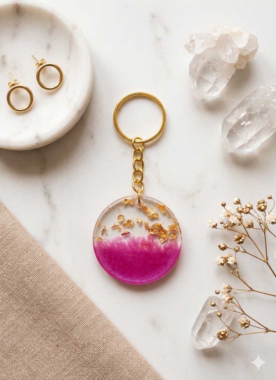 Resin Luxury Keychain