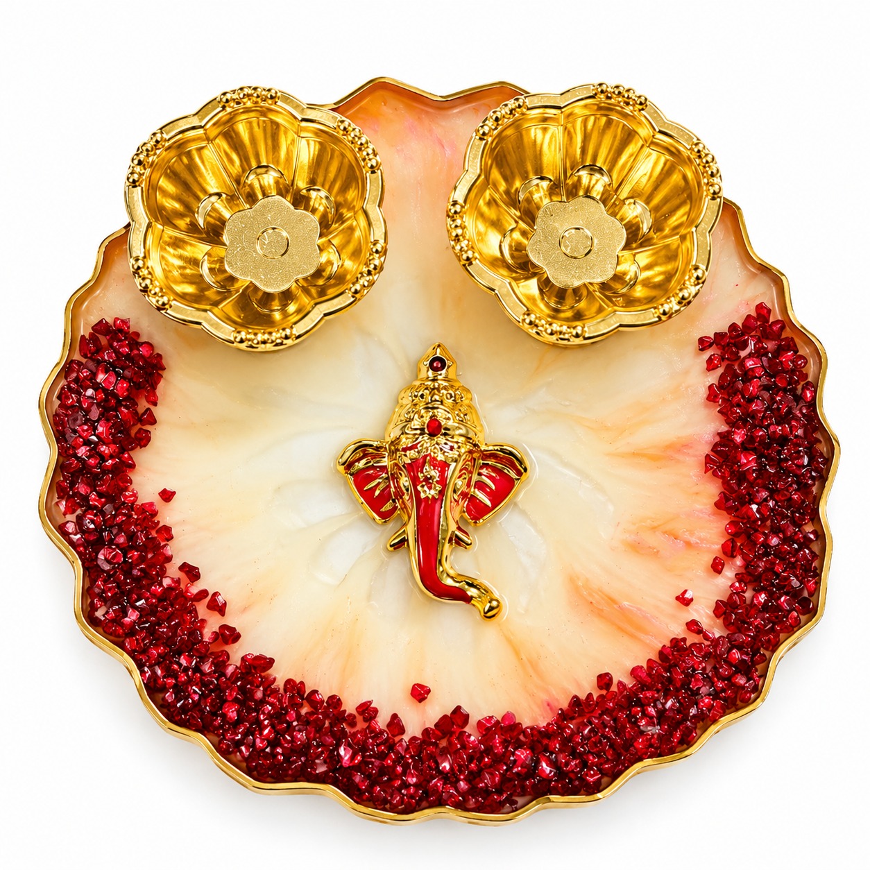 Resin Mini Pooja Thali 
