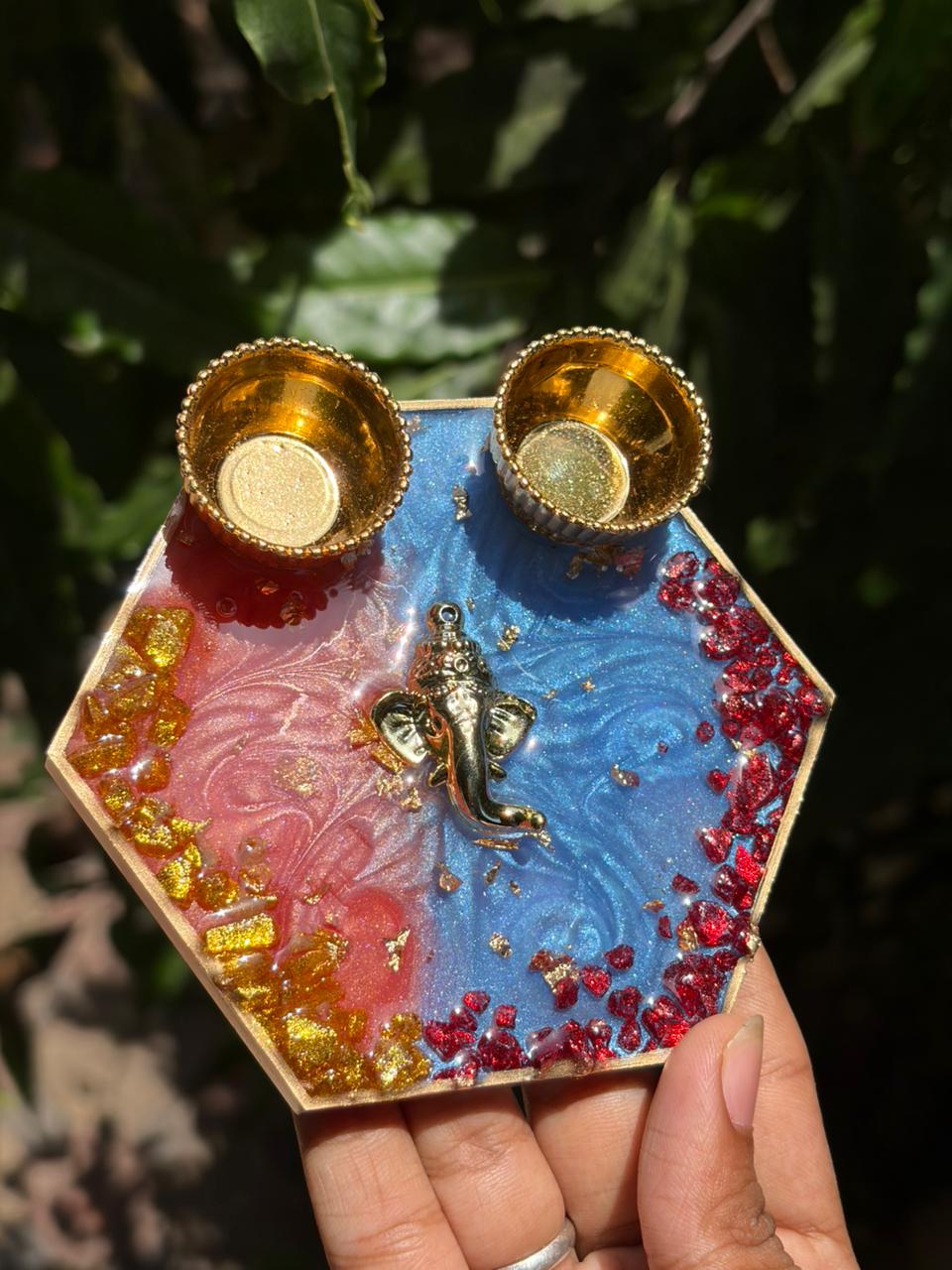Resin Mini Pooja Thali 