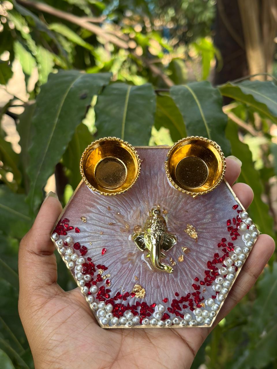 Resin Mini Pooja Thali 