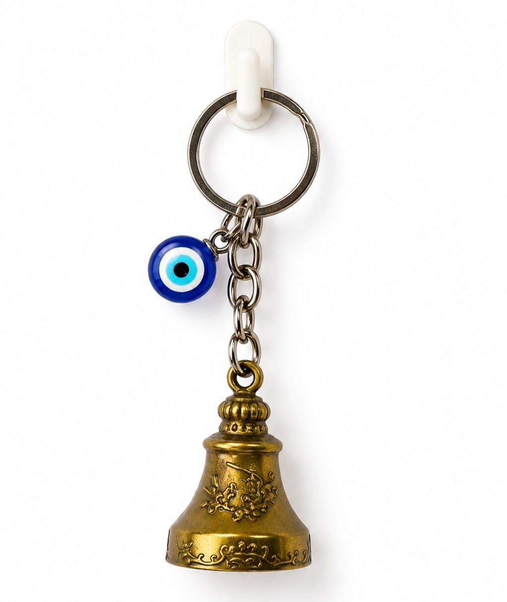 Lucky Bell Evil-Eye Charm Keychain ????