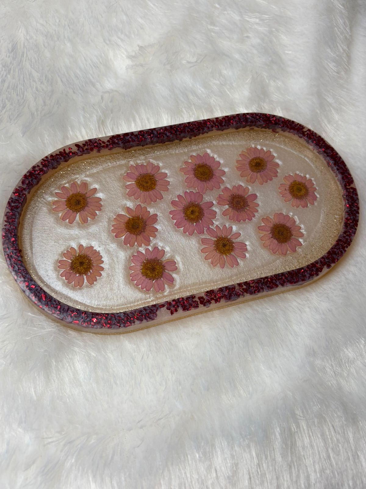  Bloom Vanity Resin Tray