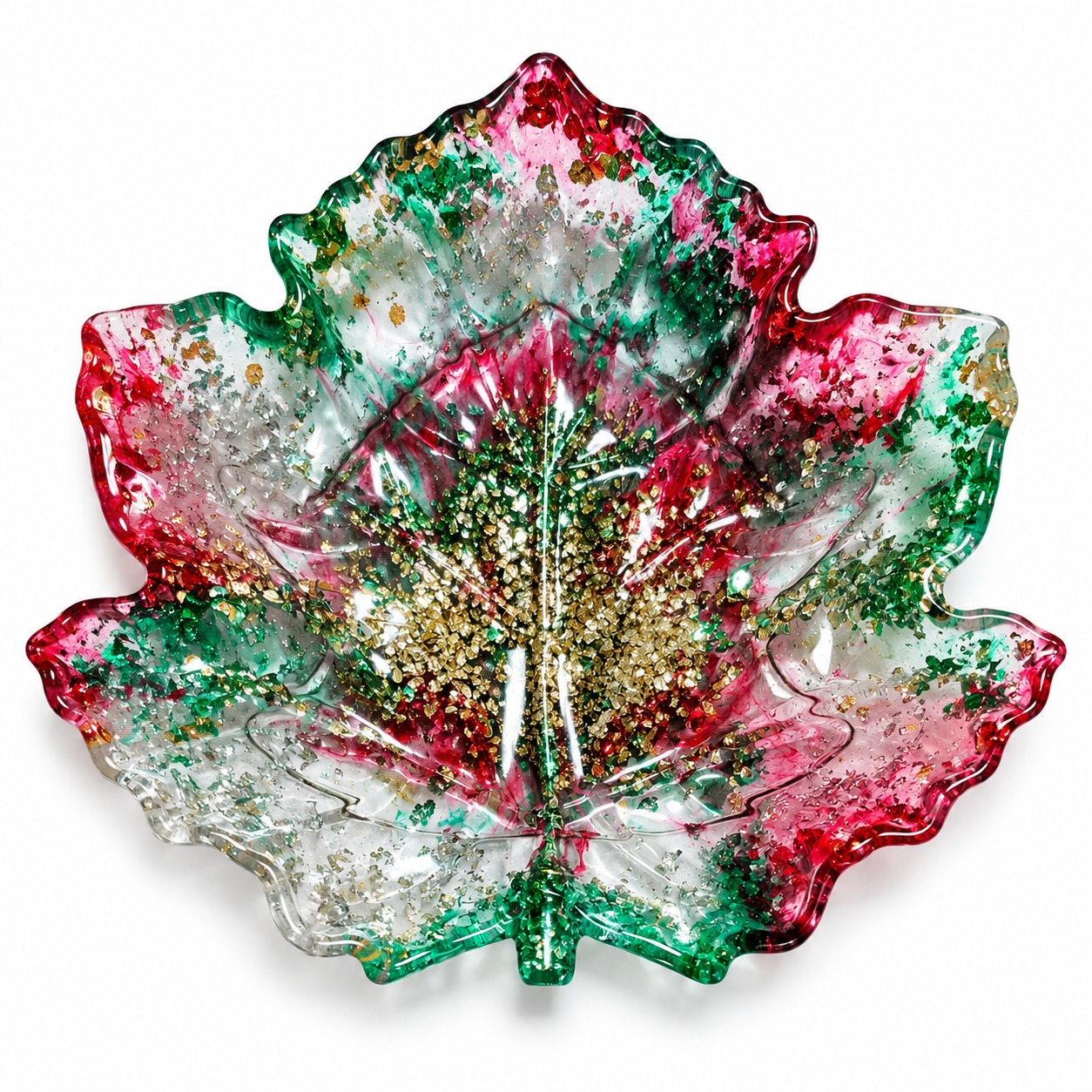LUXURY RESIN LEAF PLATE