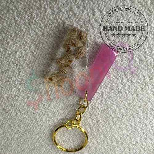Alphabet Resin Keychain - N